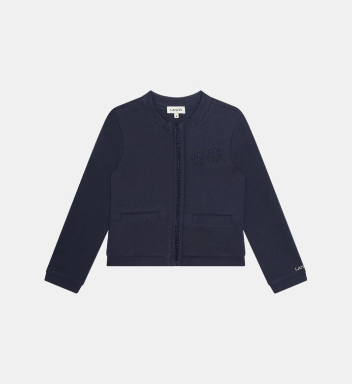 Milano Cotton Strass Bow Cardigan