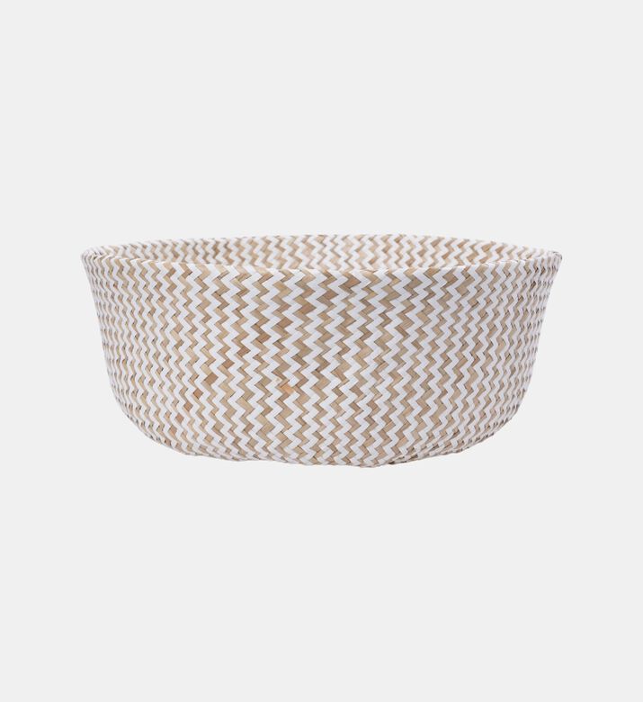 Rush Handled Pompom Basket