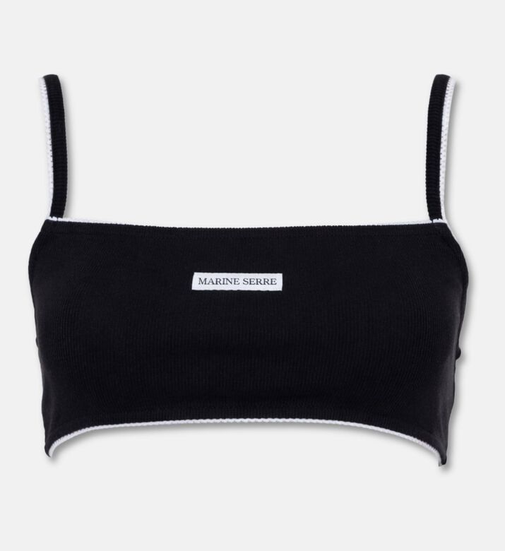 Marine Serre Light Ribbed Fitted Top, Packshot View