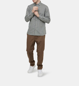 قميص قطن بنقشة مربعات