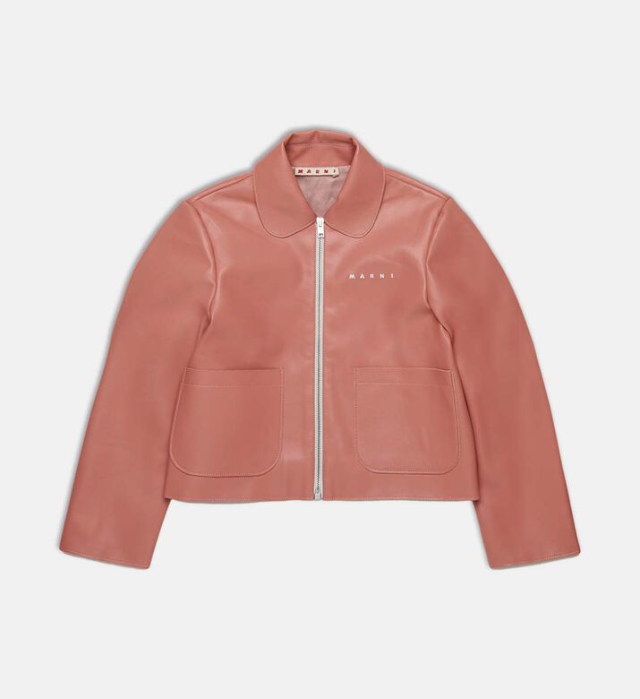Faux-leather Zip Jacket