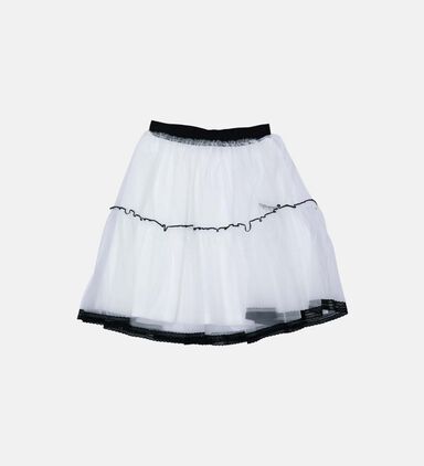 تنورة Ruched للأطفال بلونين