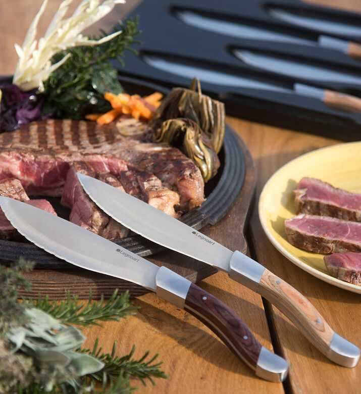 Legnoart Angus Steel Steak Knife Set, Packshot View