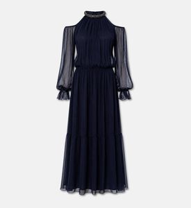 Luisa Spagnoli Long-sleeve Halter Maxi Dress, Packshot View
