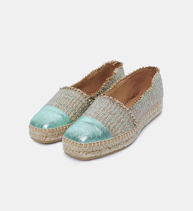Metallic Frayed Jute Espadrilles