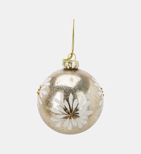 Home Deco and More Xmas Ball Glass Flower, Packshot View