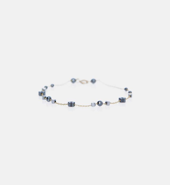 Hematite Stones Metallic Sheen Bracelet