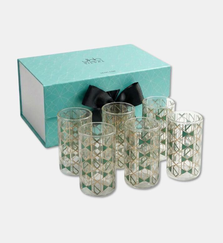 Silsal Cups Glass Emerald Mosaic S6, Packshot View