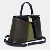 Liz Leather Color Block Mini Handbag