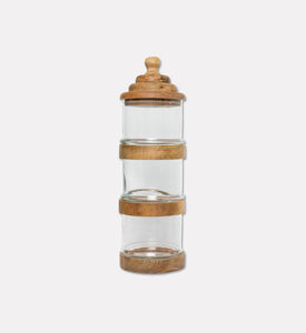 Home Deco and More Three Levels Stackable Jar, Packshot View