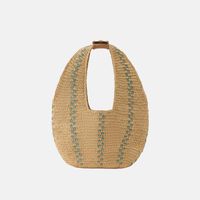 Curved Logo Label Hobo Bag