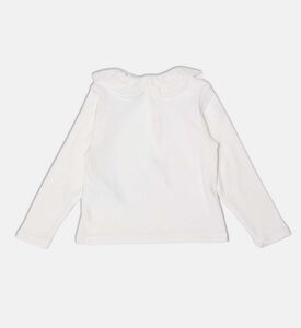 Tartine et Chocolat Ribbed Lace Collar T-shirt, Packshot View