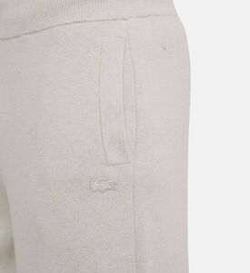 Wide-leg Knit Track Trousers