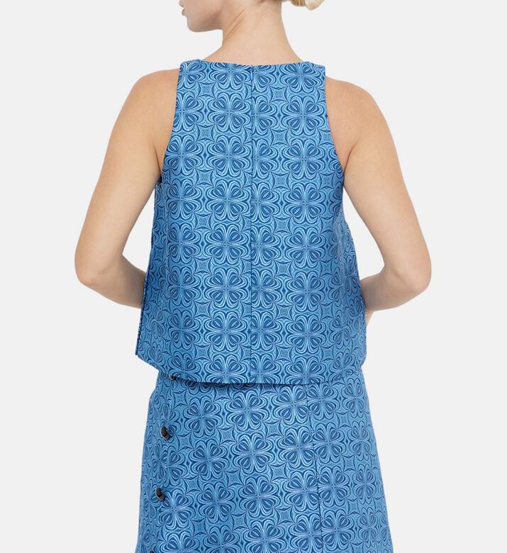 بلوزة Taisa جاكار بدون أكمام