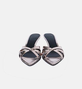 Elis Metallic Leather Mules
