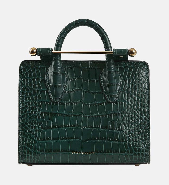 Nano Tote Croc Top Handle Bag