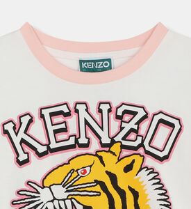 فستان واسع بطبعة لوغو