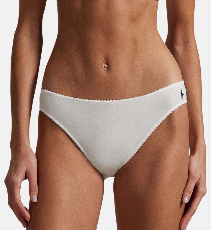Polo by Ralph Lauren Logo-detail Bikini Bottoms, Model View