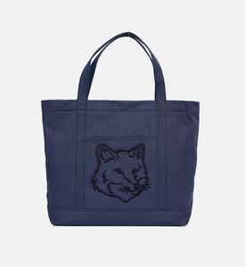 Canvas Tote Bag With Fox Head