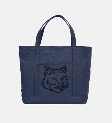 Canvas Tote Bag With Fox Head