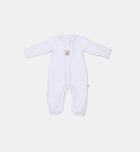 طقم دنغري قطن بنقشة دب 4 قطع