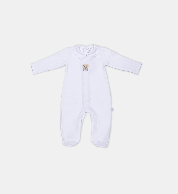 طقم دنغري قطن بنقشة دب 4 قطع طقم دنغري قطن بنقشة دب 4 قطع