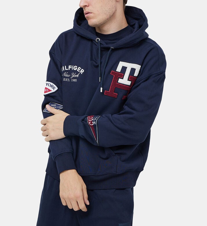 Icons Multi Badge Back Logo Hoodie Icons Multi Badge Back Logo Hoodie