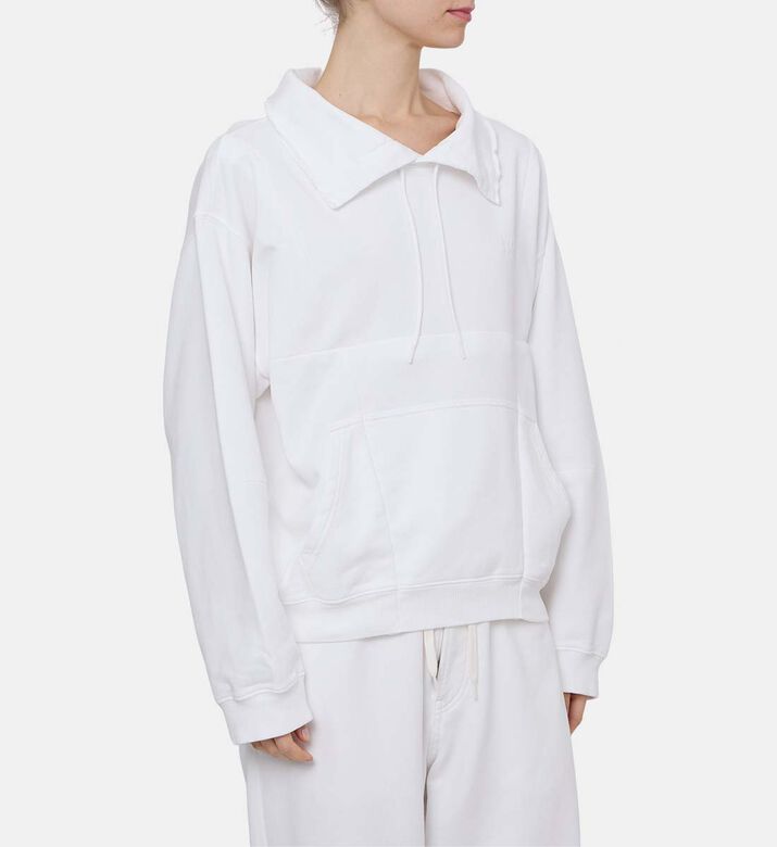 Visible Seam Funnel Neck Sweatshirt