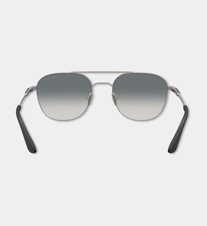 Giorgio Armani Pilot Metal Frame Rectangular-shaped Sunglasses, Packshot View