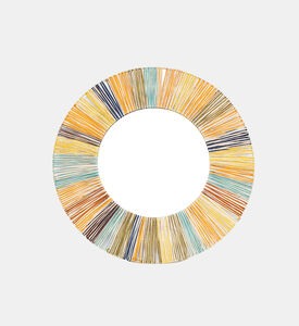 مرآة مستديرة بقش ملون