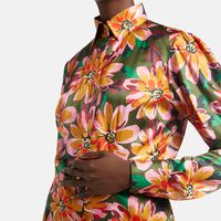 Multicolored Floral-print Shirt