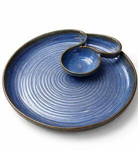 Tohfa Luxe Lujain Handcrafted Ceramic Chip Dip Platter, Packshot View
