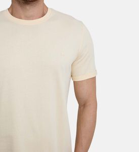 تيشيرت بياقة مستديرة سادة