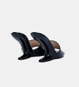 كعب عالٍ مفتوح من الخلف جلد نابا