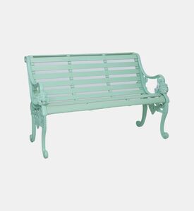 Home Deco and More Sandringham Aluminum Bench, Green, Packshot View