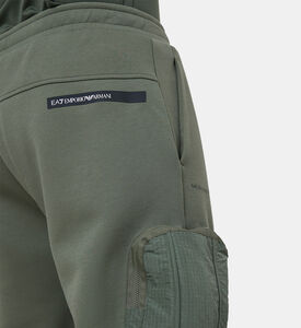 بنطال كارجو قطني رياضي بمزيج من القطن الرياضي