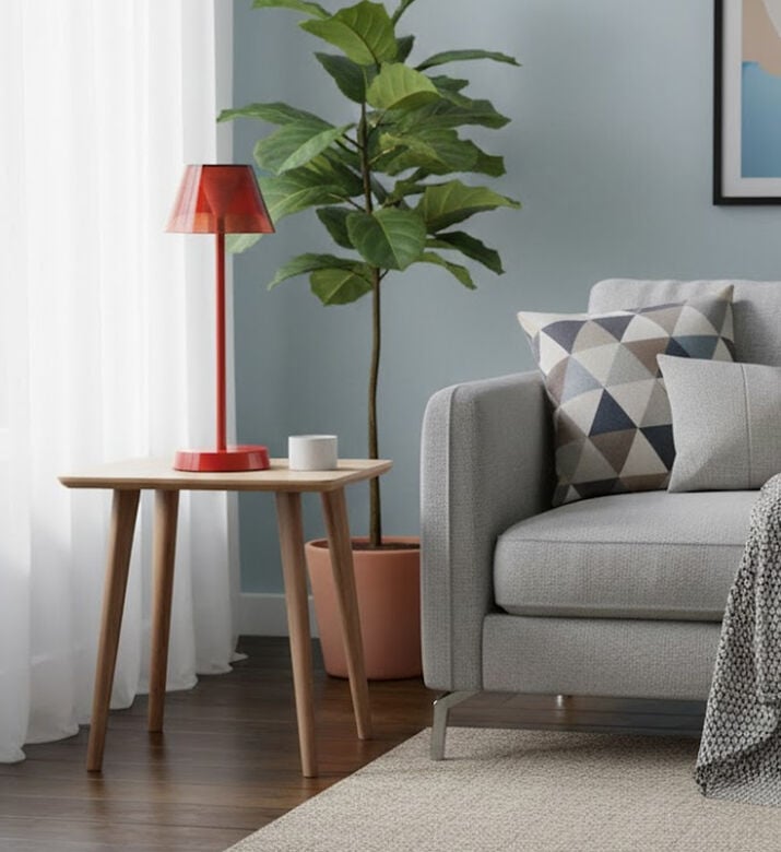 Wd Lifestyle Rechargeable Dinner Table Lamp, Brick, Packshot View