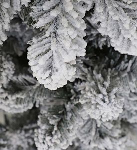 Home Deco and More Small Snowy Flocked Tree, White, 240-cm, Packshot View