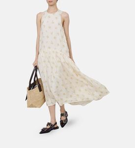 Floral-print Sleeveless Midi Dress