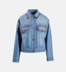 Wash Denim Contrast Stitching