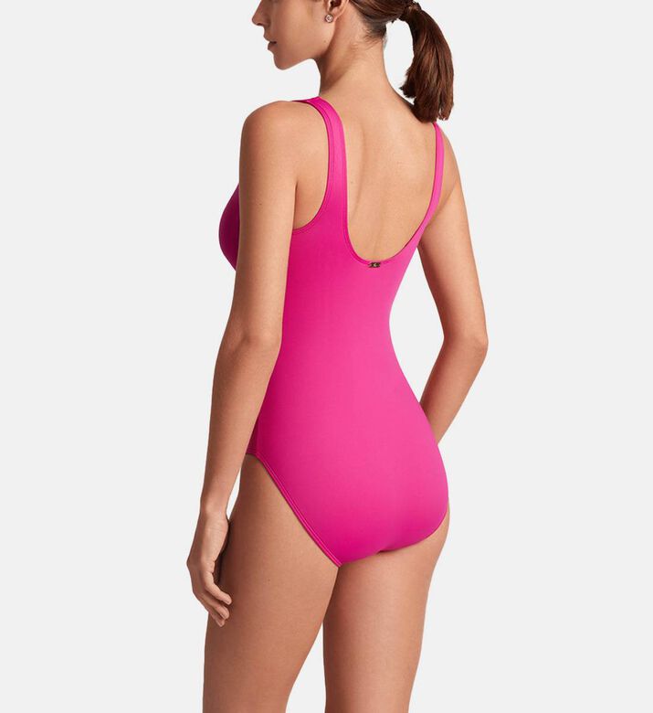 Ring-detail V-neck One-piece Swimsuit
