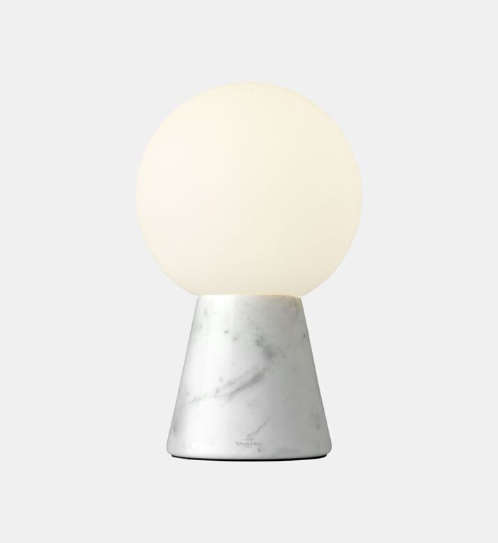 Villeroy and Boch Carrara Marble Led Table Lamp, White, Packshot View