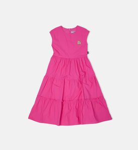 Teddy Bear Flared Midi Dress