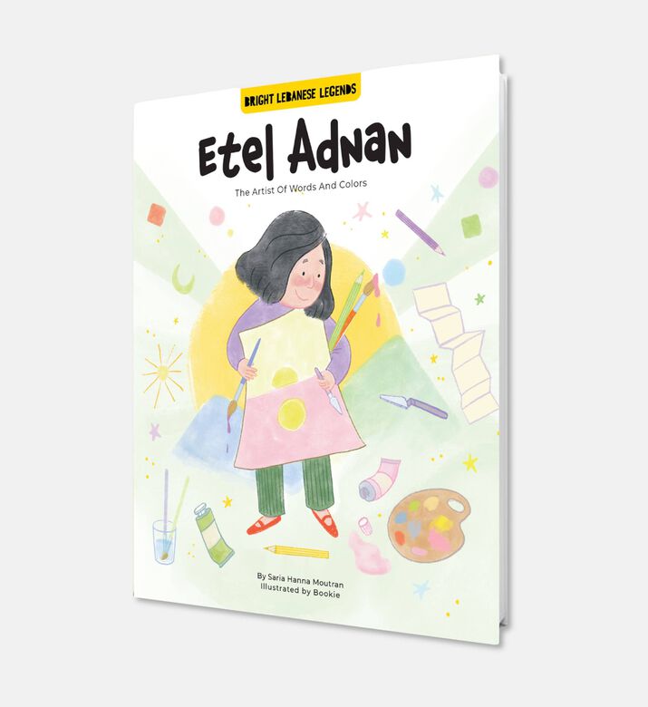 Bright Lebanese Legends Book Etel Adnan English, Packshot View