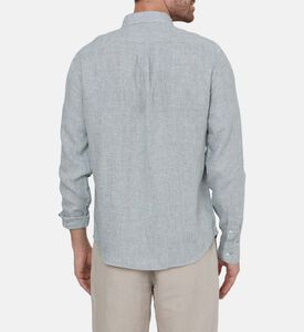 قميص بأكمام طويلة بنقشة