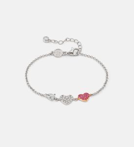 Lucentissima Heart Cubic Zirconia Silver Bracelet