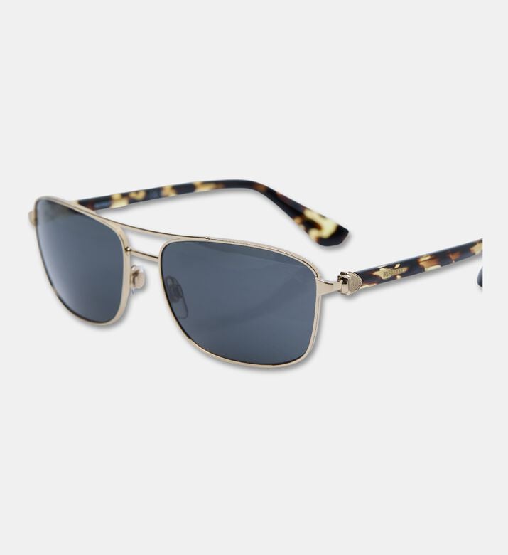 Burberry Logo-detail Double Bridge Textured Aviator Sunglasses 60, Packshot View