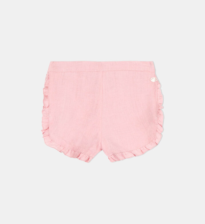 Baby Girl Frill-detail Shorts