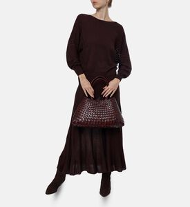 Ba and Sh V-neck Long-sleeve Sweater, Model View