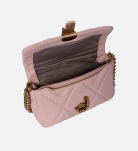 حقيبة كتف جلدية مبطنة